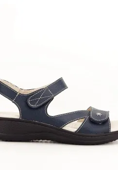 Sandale bleumarin din piele naturala Sara 129 imagine