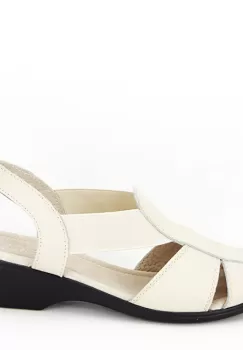 Sandale din piele naturala bej Codruta M5 imagine