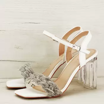 Sandale elegante albe BL6531 P0 imagine