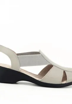 Sandale gri din piele naturala Codruta M5 imagine