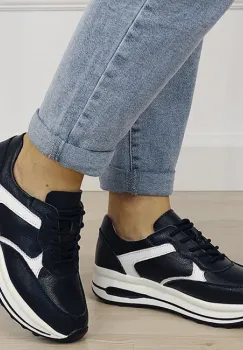 Sneakers bleumarin din piele naturala 5091 M6 imagine