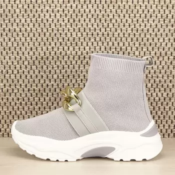 Sneakers gri Sabrina imagine