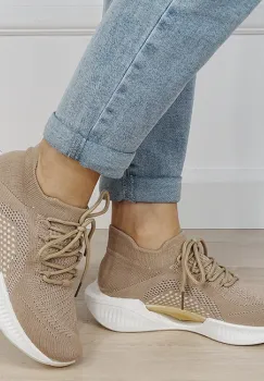 Sneakers kaki tip soseta cu platforma 7561 M4 imagine