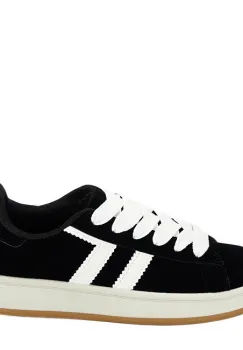 Sneakers negrii cu talpa groasa BM-1101 M2 imagine