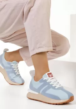 Adidasi cu talpa inalta Pueblo albastri imagine