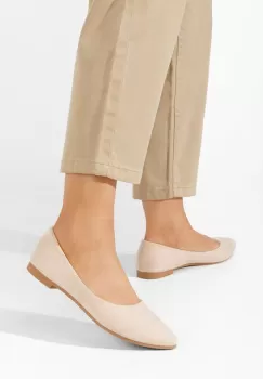 Balerini dama Genevieve V2 bej imagine