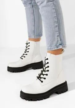 Bocanci dama Rasheeda albi imagine