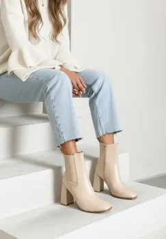 Botine chelsea dama Anaela bej imagine