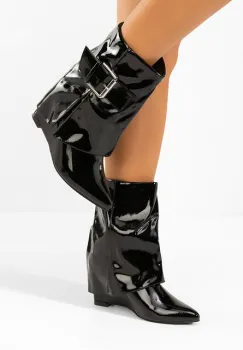 Botine cu platforma Irinea V2 negre imagine