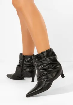 Botine dama cu toc Carivana negre imagine