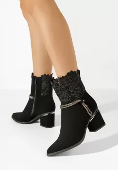 Botine dama elegante Selina negre imagine