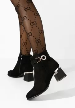 Botine elegante Agrapa kaki imagine