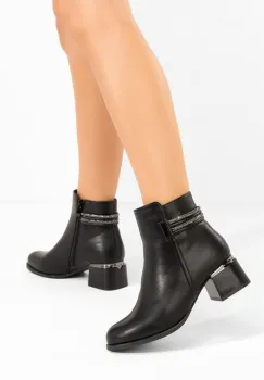 Botine elegante Amanda V2 negre imagine