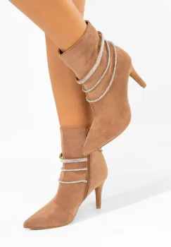 Botine elegante Lorreta camel imagine