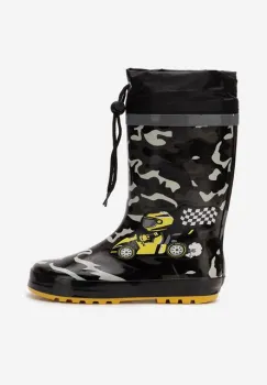 Cizme baieti Race negre imagine