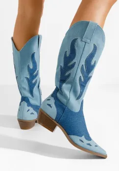 Cizme cowboy dama Celesta denim imagine