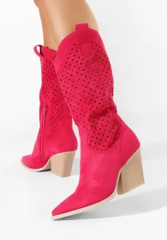 Cizme cowboy dama Sephora fucsia imagine
