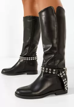 Cizme cu platforma ascunsa negre Aguasia V2 imagine