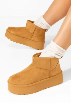 Cizme cu platforma Savieda V5 camel imagine