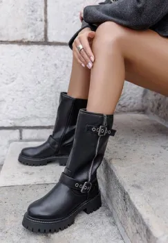 Cizme dama Floriva negre imagine