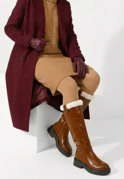 Cizme dama Kayce camel imagine