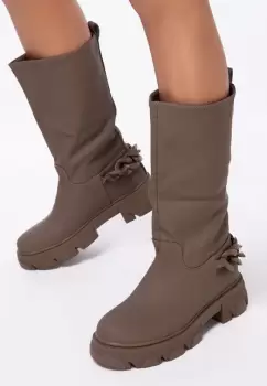 Cizme dama Moniva Kaki imagine