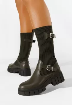 Cizme dama verzi Rochelle imagine