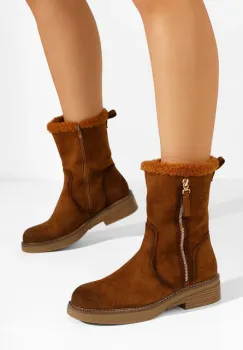 Cizme scurte dama Midna V3 camel imagine