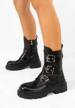 Cizme scurte dama Mioala negre imagine