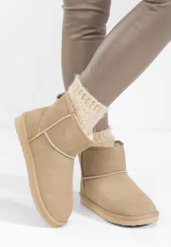 Cizme tip ugg Crisea V2 bej imagine