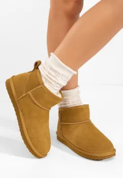 Cizme tip ugg Isolira camel imagine