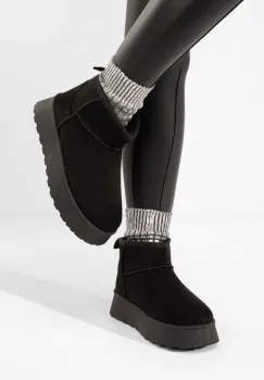 Cizme tip ugg Shayne negre imagine