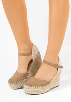 Espadrile cu platforma Rayansa kaki imagine