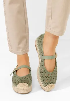 Espadrile dama Mitsue verzi imagine