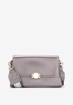 Geanta de umar Leryna argintie imagine