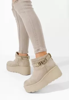 Ghete cu platforma Alrima kaki imagine