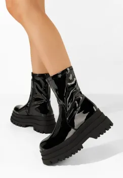 Ghete cu platforma Anndrea negre imagine