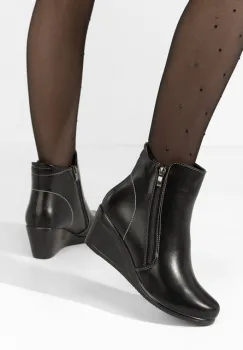 Ghete cu platforma Armandina negre imagine