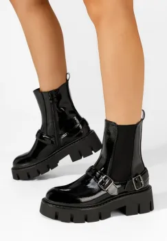 Ghete cu platforma Carolinne negre imagine