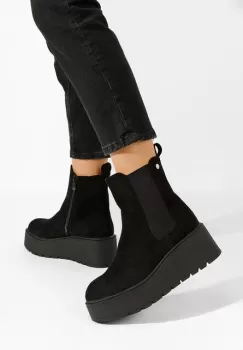 Ghete cu platforma Celestina kaki imagine