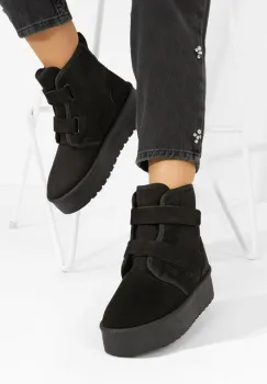 Ghete cu platforma Dagmar negre imagine