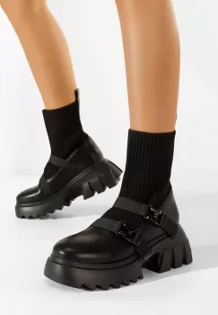 Ghete cu platforma negre Garcia imagine