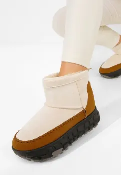 Ghete cu platforma Novela bej imagine