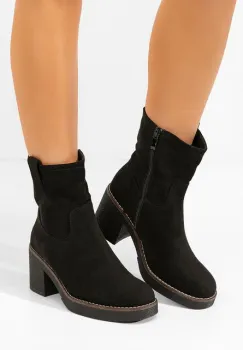 Ghete cu toc Livona negre imagine