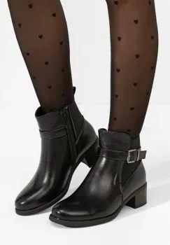 Ghete cu toc Tivara negre imagine