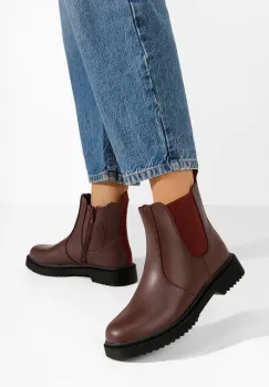 Ghete dama chelsea Vallie rosii imagine