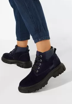 Ghete dama piele albastre Aiqua imagine