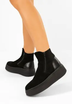 Ghete dama piele Andiora negre imagine