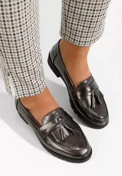 Loafers dama Luciara gri imagine