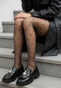 Mocasini cu talpa groasa Asuna negri imagine